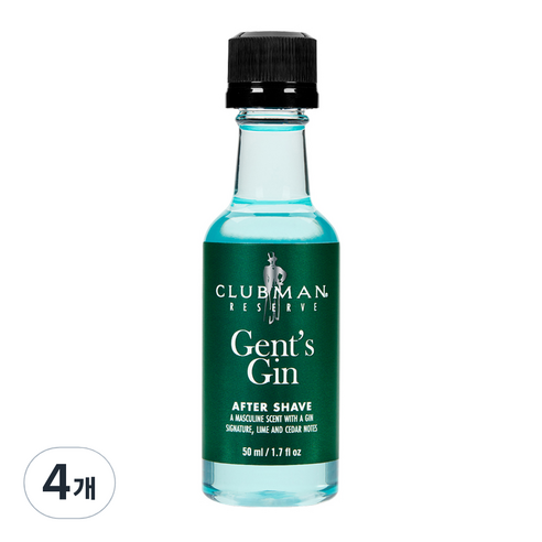 클럽맨리저브 젠트 진 에프터쉐이브, 50ml, 4개