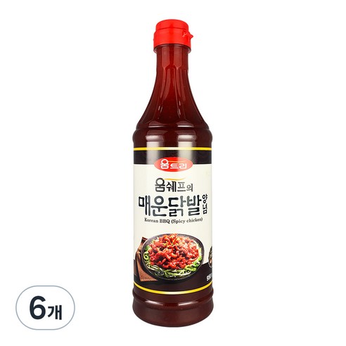 움트리 움쉐프의 매운닭발 양념, 950g, 6개