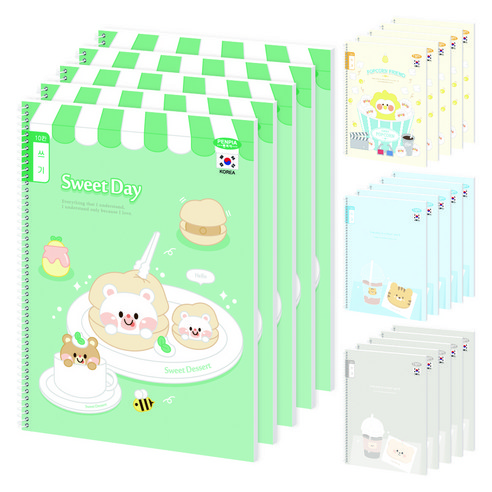 펜피아 1 000 초등 스프링노트 10칸쓰기 공용, 랜덤 발송, 20개