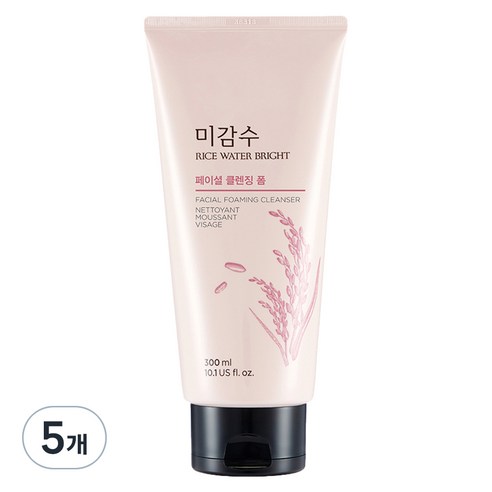더페이스샵 미감수 브라이트 페이셜 클렌징 폼, 300ml, 5개