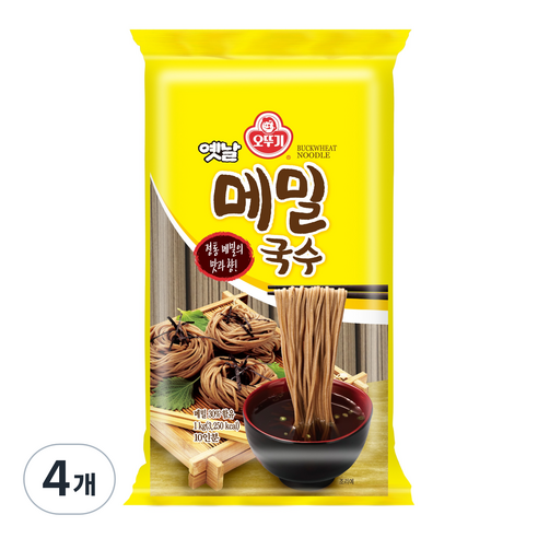 오뚜기옛날 메밀국수, 1kg, 4개