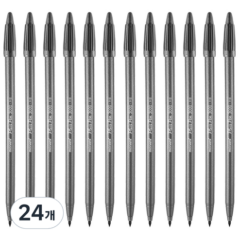 모나미 3000 피그먼트 프러스펜 0.4mm, NG 5 아이언그레이, 24개