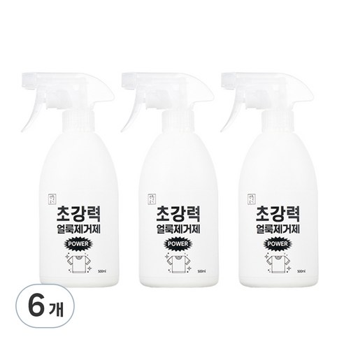 생활공식 초강력 얼룩 제거제, 500ml, 6개