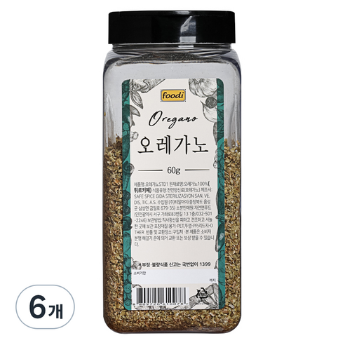 ADDCOOK 오레가노, 60g, 6개
