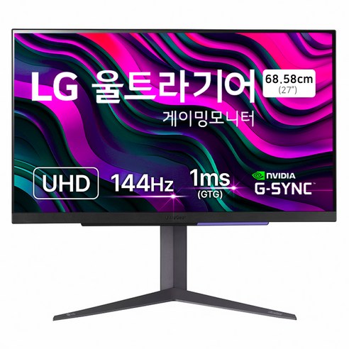 LG전자 4K UHD 울트라기어 게이밍 모니터 방문설치, 68cm, 27GR93U