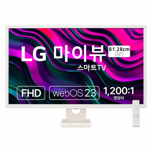LG전자 FHD MyView 스마트 모니터 방문설치, 80cm, 32SR50F