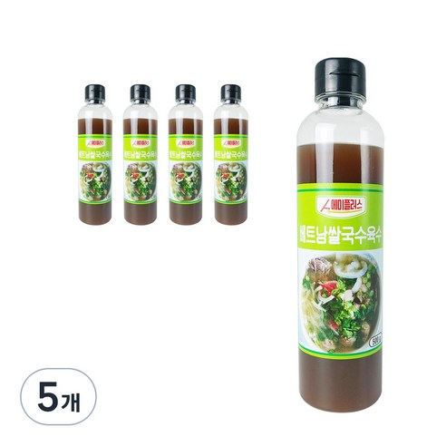 에이플러스 베트남쌀국수 육수, 500g, 5개