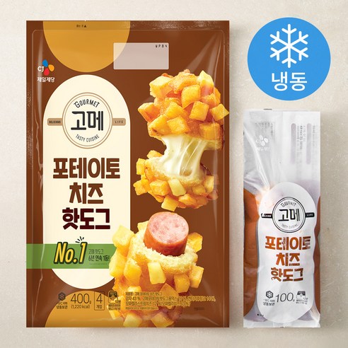 고메 포테이토치즈 핫도그 (냉동), 400g, 1개