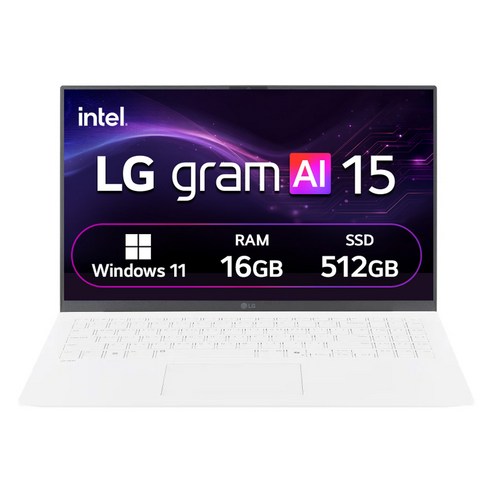 LG전자 2025 그램 AI 15 코어 Ultra5 방문설치, 에센스 화이트, 15Z90T-GA5JK, 512GB, 16GB, WIN11 Home