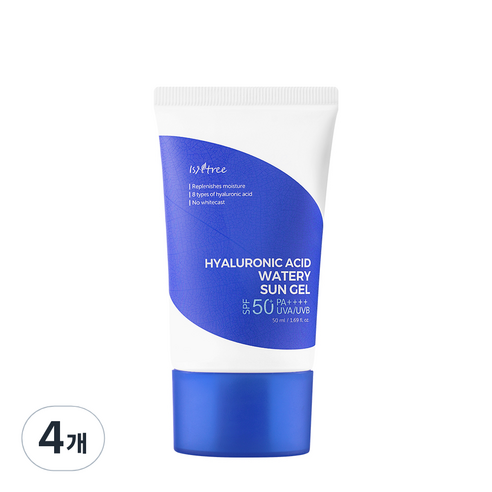 이즈앤트리 히아루론산 워터리 선 젤 SPF50+ PA++++, 50ml, 4개