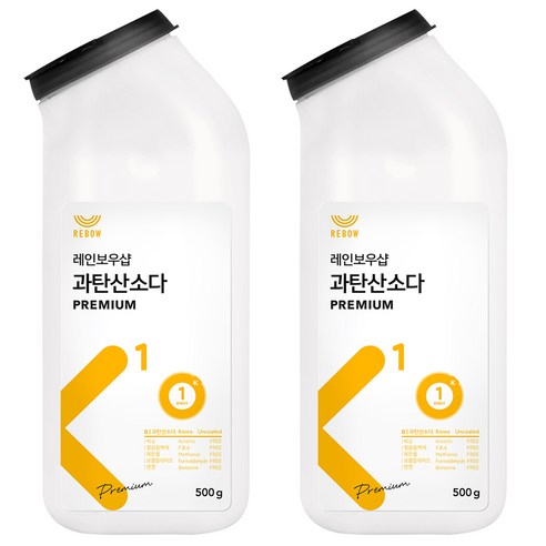 레인보우샵 과탄산소다 프리미엄, 500g, 2개