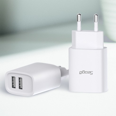 서가 듀얼 2포트 멀티 USB 충전기 어댑터의 다양한 기기 충전과 편리한 사용성