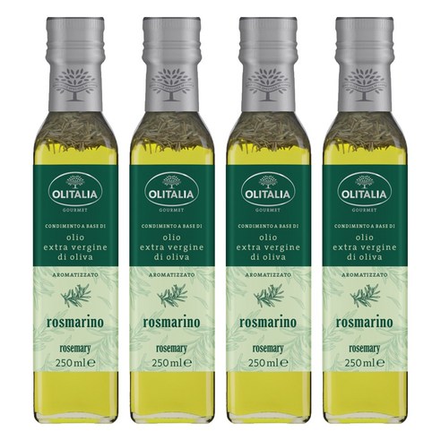올리타리아 로즈마리 엑스트라버진 올리브유, 250ml, 4개