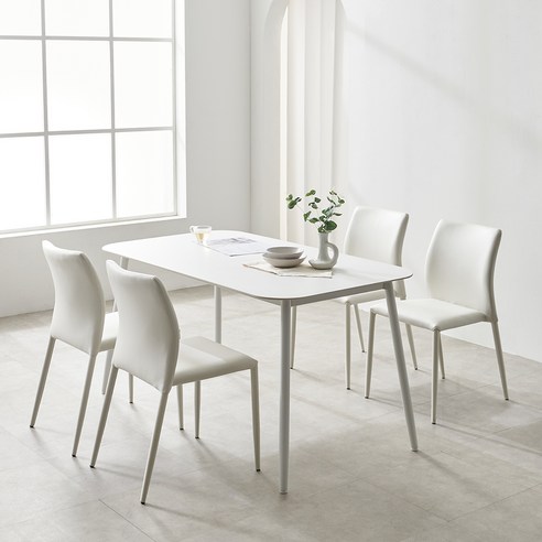 가정의 심장부를 위한 세련되고 실용적인 최고의 선택: 보니애가구 데미안 세라믹 1400 4인용 세트