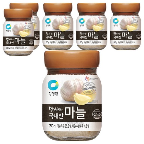 맛선생 국내산 마늘 향신료, 30g, 6개