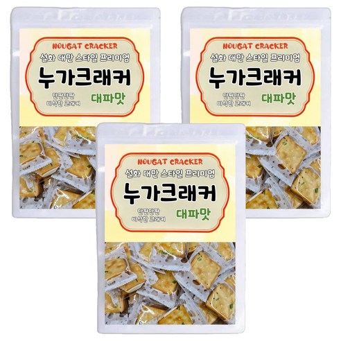 설화 대만 스타일 프리미엄 누가크래커 대파맛, 100g, 3개