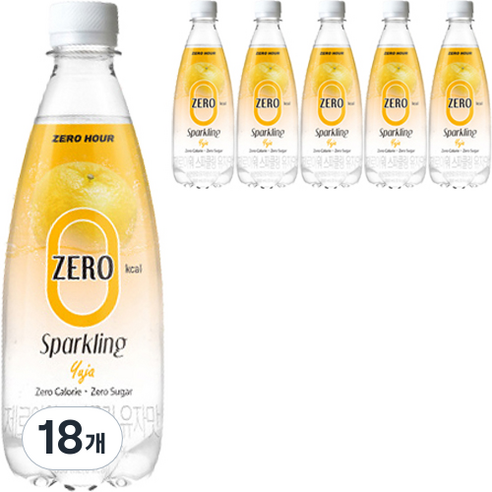 메디쿼터스 제로아워 스파클링 유자맛, 350ml, 18개