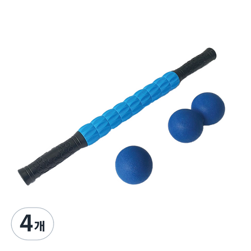 EOO 마사지 3종 세트, 4개, 블루
