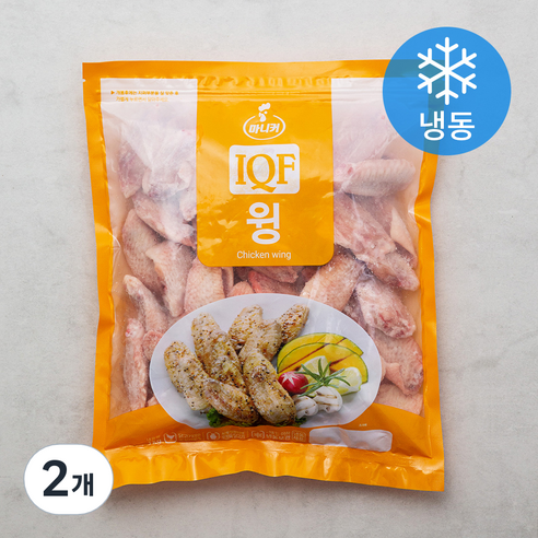 마니커 IQF 닭 윙 (냉동), 1kg, 2개