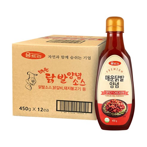 움트리 매운닭발양념, 450g, 12개