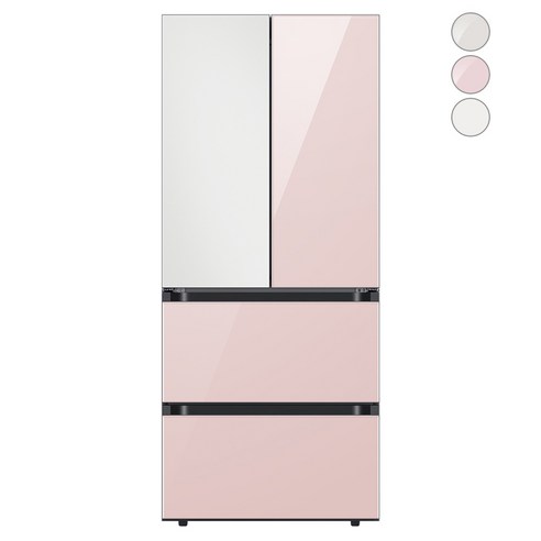[색상선택형] 삼성전자 비스포크 키친핏 김치냉장고 플러스 방문설치, 글램 핑크