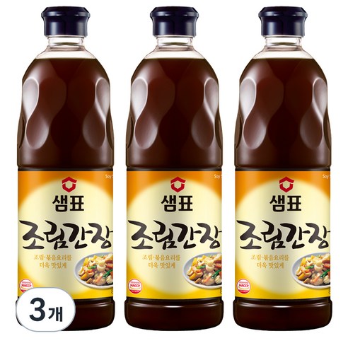 샘표 조림간장, 860ml, 3개
