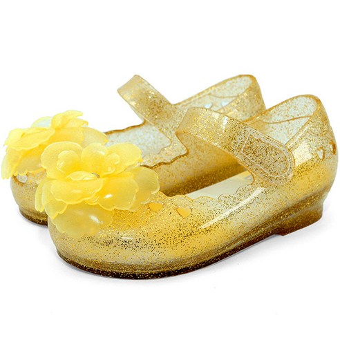 빔보빔바 여아용 LED 플라워 젤리 메리제인 샌들