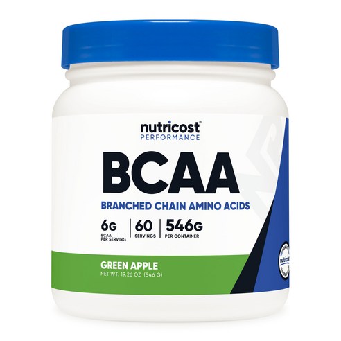 뉴트리코스트 BCAA 파우더 그린애플맛, 524g, 1개