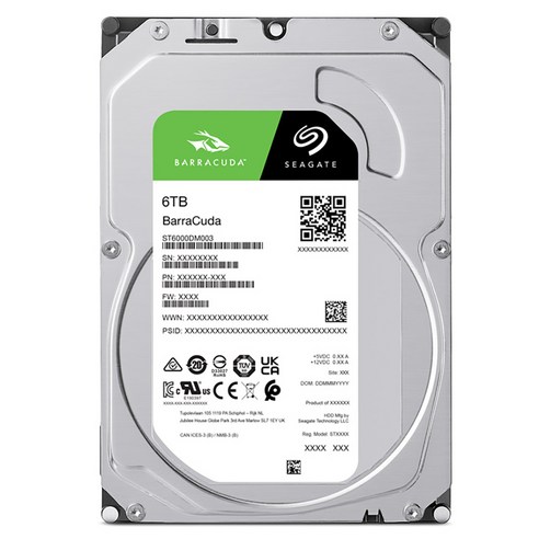 씨게이트 바라쿠다 하드디스크, ST6000DM003, 6144GB