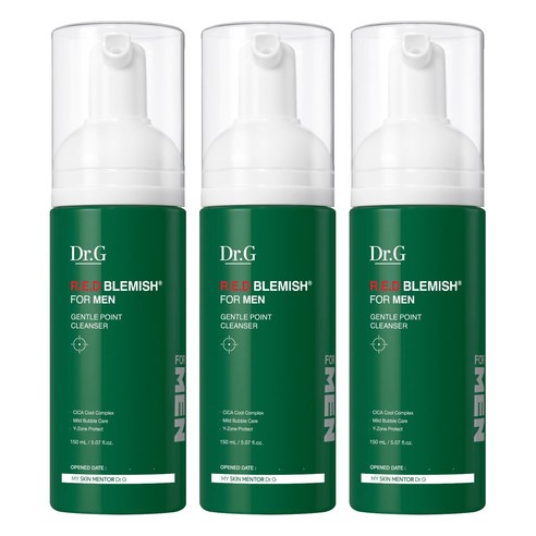 닥터지 레드 블레미쉬 포 맨 젠틀 포인트 클렌저, 150ml, 3개