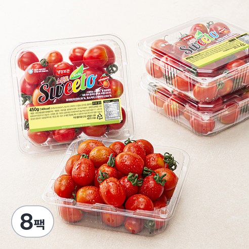 스윗토 대추방울 토마토, 450g, 8팩