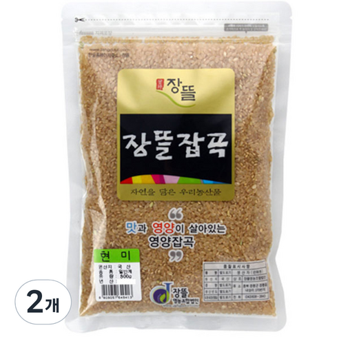 장뜰 현미, 800g, 2개