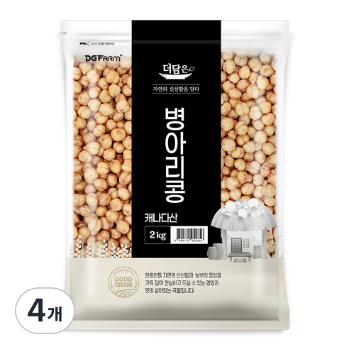 더담은 캐나다산 병아리콩, 2kg, 4개
