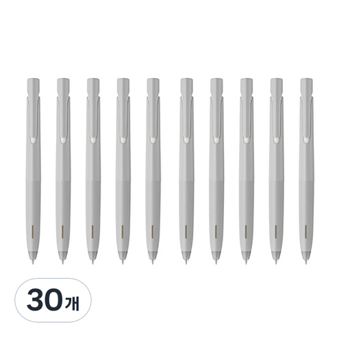 제브라 블렌 젤잉크팬 0.7mm, 그레이바디 + 블랙잉크, 30개