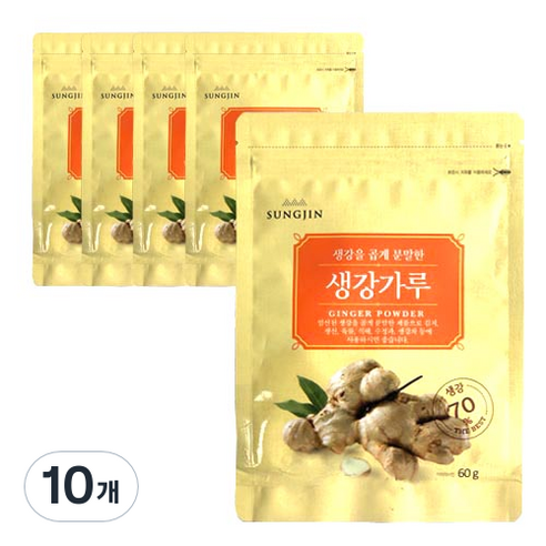 성진 생강 가루, 60g, 10개