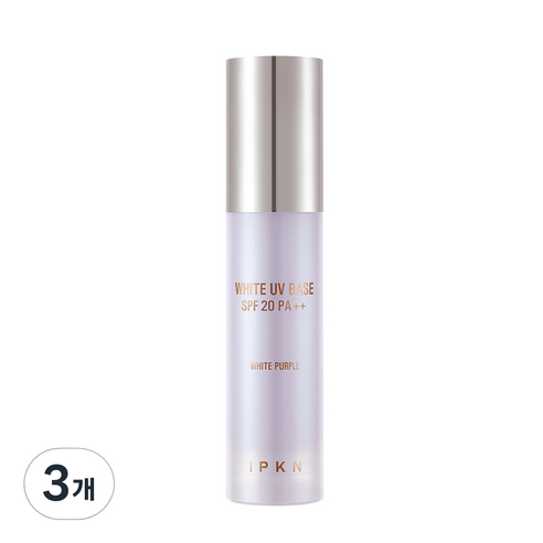 입큰 화이트 UV 메이크업 베이스 35g, 3개, 2호 화이트 퍼플