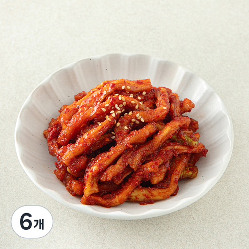 명심정 무말랭이 무침, 200g, 6개