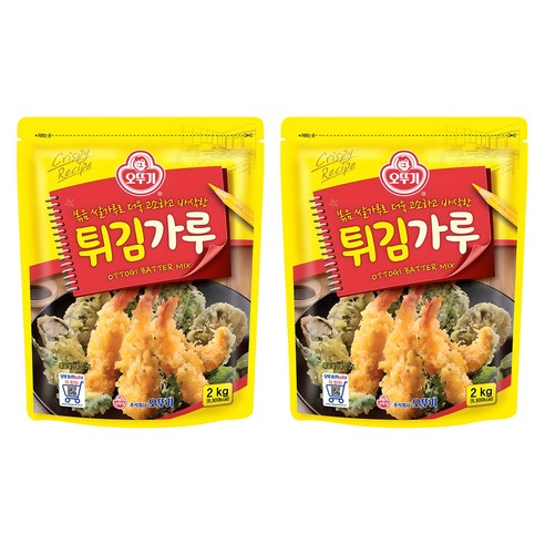 오뚜기 튀김가루, 2kg, 2개