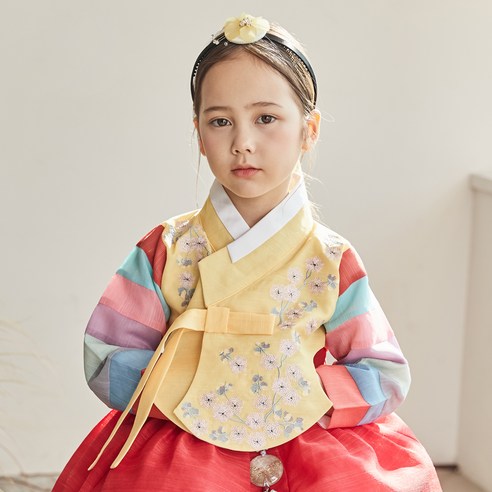 하랑한복 여아용 선화랑 한복세트 + 복주머니 랜덤 발송