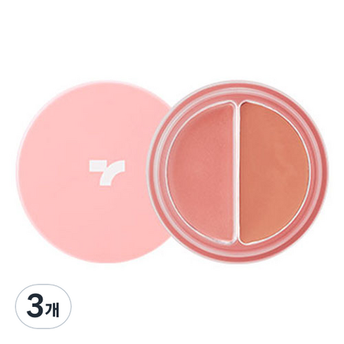 토니모리 치크톤 립 앤 치크 듀오밤 4.8g, 12 애프리콧휩, 3개