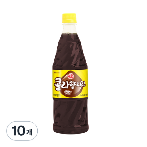 오뚜기 음료베이스 시럽(콜라), 1kg, 10개
