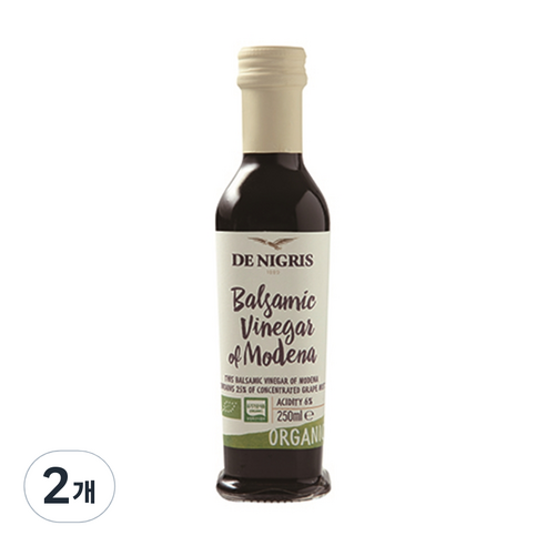 [데니그리스] De Nigris 유기농 와인식초, 2개, 250ml