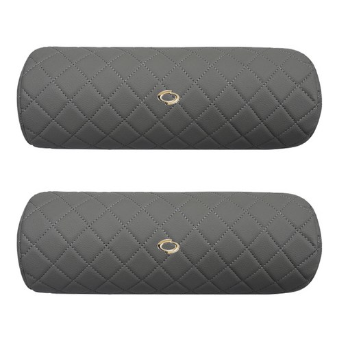 에르미 차량용 목쿠션 자동차 전체퀄팅, 삼성+그레이, 2개