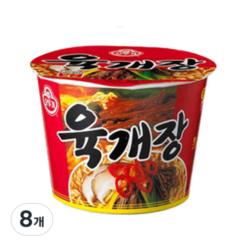 오뚜기 육개장 용기 110g, 8개