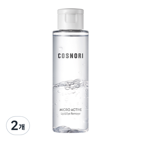 코스노리 마이크로 액티브 립앤아이 리무버, 2개, 100ml