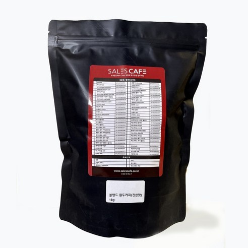 세일즈카페 블렌드 원두커피 진한맛, 홀빈(분쇄안함), 500g, 4개