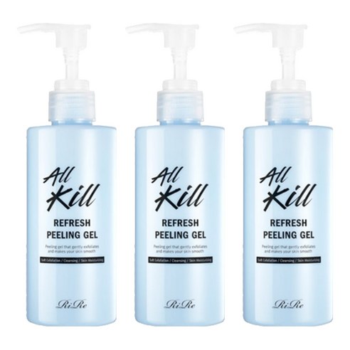 리르 올킬 리프레쉬 필링 젤, 190ml, 3개