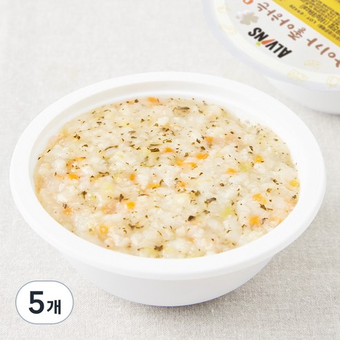 엘빈즈 후기 10~13개월 이유식 청경채 배 새우 진밥, 180g, 5개, 혼합맛(청경채/배/새우)