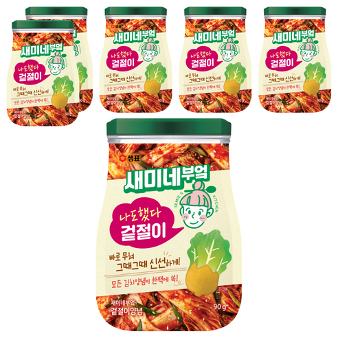 새미네부엌 겉절이 양념, 90g, 6개