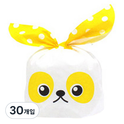 포포팬시 보자기 포장팩3 도트팬더 5p, 옐로우, 30개입